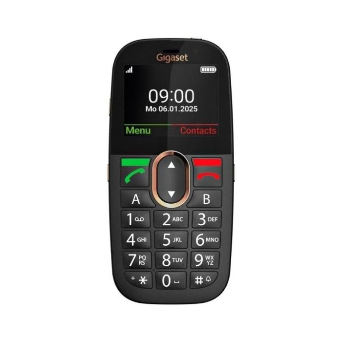 Gigaset GL695 Telefono Movil para Mayores Pantalla 2.31  - 4G - Botones Grandes - Base de Carga - Color Negro