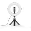 Hama SpotLight Smart 80 II Aro de Luz LED para Smartphones - Diametro 21cm - Temperatura de Color Ajustable