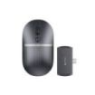 ProtoArc Hubmouse Raton Inalambrico con Hub USB - Bluetooth - 2400dpi - Hub 1x USB-C, 1x USB-A, 1x HDMI - Color Negro