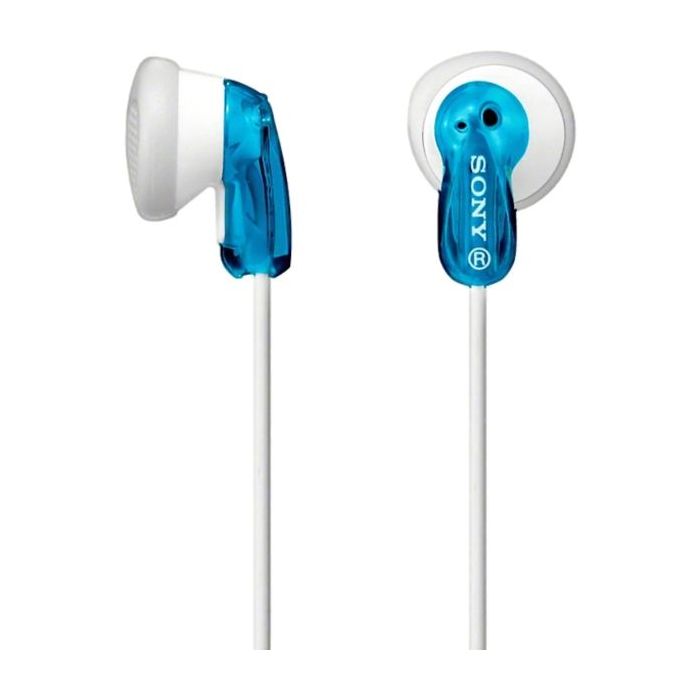 Sony MDR-E9LP Auiculares In‑Ear con Cable - Iman de Neodimio - Conexion Jack 3,5mm - Cable 1,2m - Color Azul
