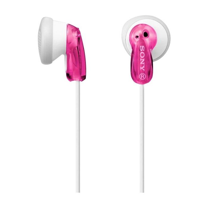 Sony MDR-E9LP Auiculares In‑Ear con Cable - Iman de Neodimio - Conexion Jack 3,5mm - Cable 1,2m - Color Rosa