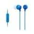 Sony MDR-EX15AP Auiculares con Microfono In‑Ear con Cable - Iman de Neodimio - Conexion Jack 3,5mm - Cable 1,2m - Color Azul
