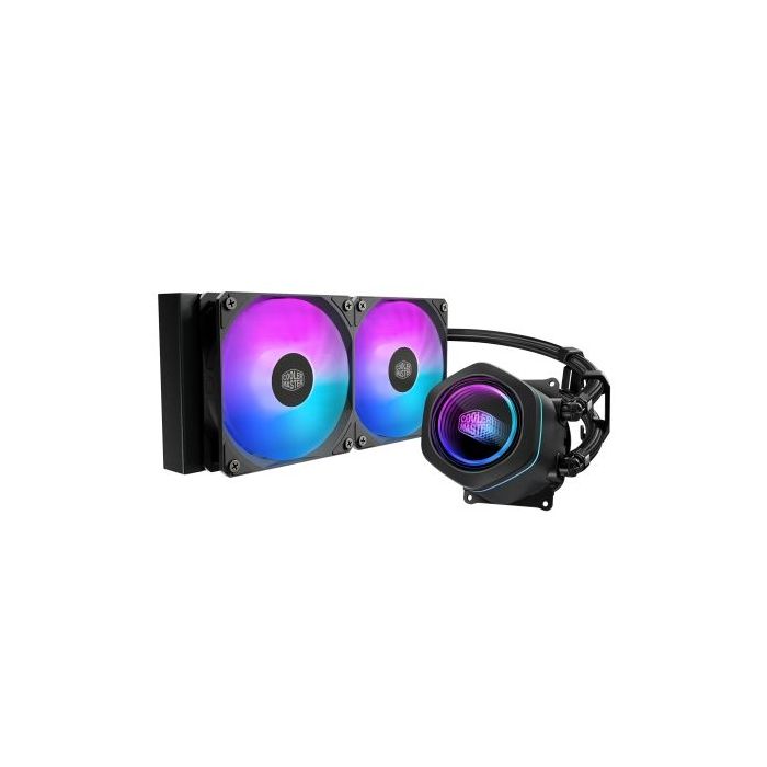 Cooler Master Masterliquid Core Nex 240 ARGB Kit de Refrigeracion Liquida - Ventiladores Preinstalados - Color Negro