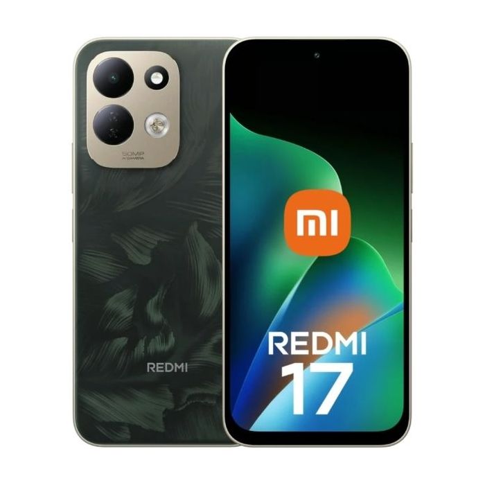 Xiaomi Redmi 17 Smartphone Pantalla 6.99  - 4GB - 256GB - Camara Principal 50MP - Bateria 7700mAh - Color Verde