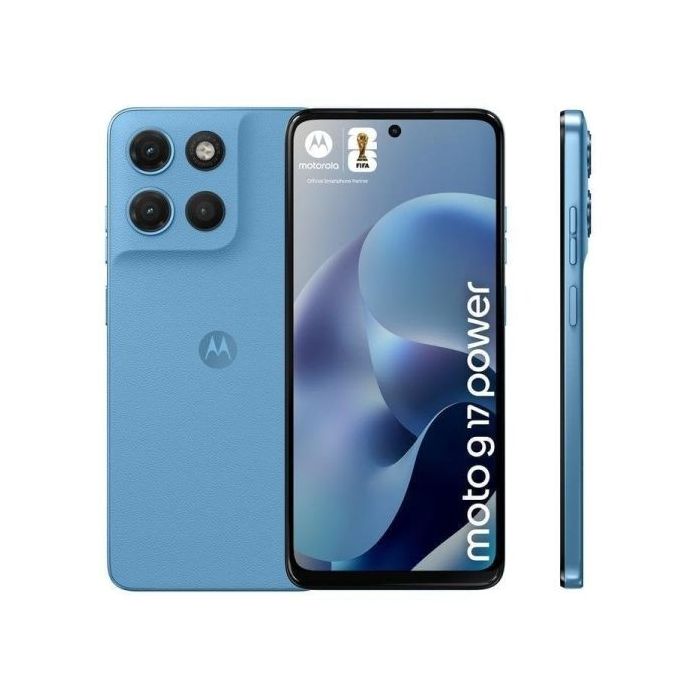 Motorola Moto G17 Power Smartphone Pantalla LCD 6.72  - 4GB - 256GB - Camara 50mp - Bateria 6000mAh - Color Azul