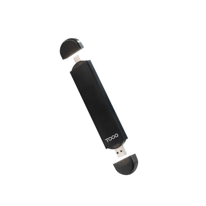 Tooq TQE-2240B Caja Externa M.2 NVME PCIe USB3.1 Gen2 Aluminio - Conexión USB-C 3.2 Gen2/USB-A 3.0 - Color Negro