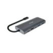 Tooq TQE-2241G Caja Externa M.2 NVME PCIe USB3.1 Gen2 Aluminio - Color Gris + Dock 6 en 1 - 1xHDMI 2.0 4K@60Hz, 2xUSB-A 3.0, 1xU