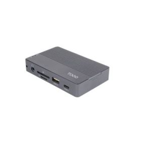 Tooq TQE-2242G Caja Externa M.2 NVME PCIe USB3.1 Gen2 Aluminio - Color Gris + Dock 10 en 1 - 1xHDMI 2.0 4K@60Hz, 1xRJ45, 1xSD, 1