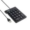 Tooq TQK-2001-B Teclado Numerico - Cable USB-A de 1.3m - Color Negro