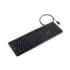 Tooq TQK-2002-B Teclado USB - Patas Plegables para Inclinacion Ajustable - Cable 1.35m - Disposicion QWERTY ES - Color Negro