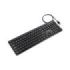 Tooq TQK-2003-B Teclado USB - Teclas Silenciosas - Cable 1.35m - Disposicion QWERTY ES - Color Negro