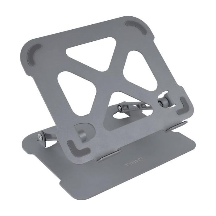 Tooq Soporte Elevador para Portatil - Aluminio - Equipos de 11-17.3  - Altura Regulable de 30 a 280mm - Plegable - Inclinacion A