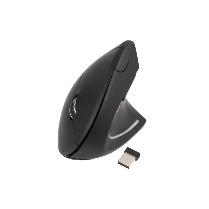 Tooq TQMWG-1104-B Raton Inalambrico Ergonomico - 3200dpi - 6 Botones - Color Negro