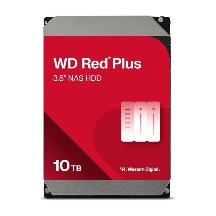 WD Red Plus Disco Duro Interno 3.5  10TB NAS SATA3