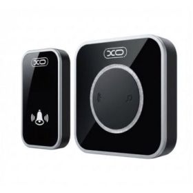 XO SF11 Timbre Inalambrico - Alcance hasta 300m - 60 Tonos - Aviso Luminoso LED - ABS - Instalacion sin Obra - Receptor Enchufab