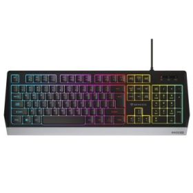Genesis Rhod 300 Teclado Gaming Membrana - RGB - Anti-ghosting - Teclas Multimedia - Disposicion Portuguesa - Color Negro