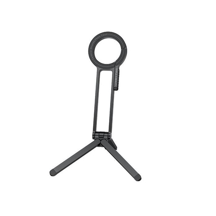XO C180 Soporte Tripode Magnetico para Smartphone - Giro 360º - Aluminio - Anillo Magnetizante - Kit de Limpieza - Uso en Mano y