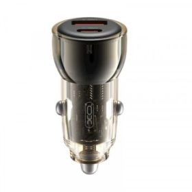 XO CC60 Cargador de Coche - Potencia 60W - USB-A y USB-C - 30W por Puerto - 12-24V - Power Delivery - Quick Charge - Proteccione