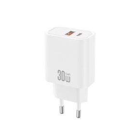 XO CE42 Cargador de Pared - USB-A 22.5W - USB-C 30W - Power Delivery - Quick Charge - Color Blanco
