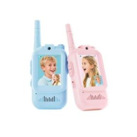 XO DJJ02 Pack de 2 Walkie-Talkies Infantiles - Alcance 200m - Camara Integrada - Frecuencia 2.4GHz - Recargable - Autonomia hast