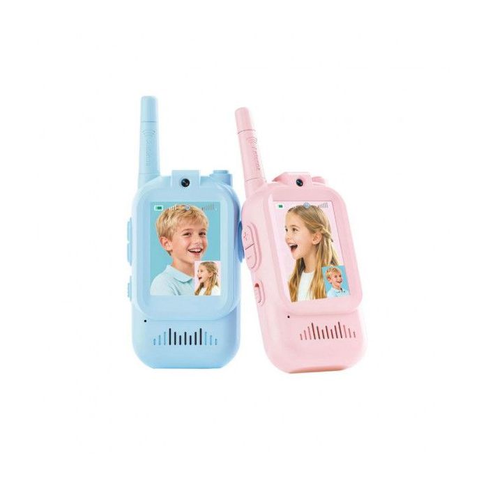 XO DJJ02 Pack de 2 Walkie-Talkies Infantiles - Alcance 200m - Camara Integrada - Frecuencia 2.4GHz - Recargable - Autonomia hast