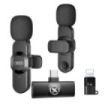 XO MC14 Microfono Inalambrico de Solapa - Cancelacion de Ruido - 100Hz-10kHz - Alcance 15m - USB-C - Clip - Peso Ligero de 7g -