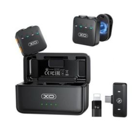 XO MC15 Pack de 2 Microfonos Inalambricos de Solapa - Autonomia hasta 36h - Reduccion de Ruido con IA - Fijacion Magnetica - Est