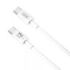 XO NBQ190 Cable de Carga - Soporta hasta 60W - USB-C a USB-C - Longitud 1m - 5-20V - Color Blanco