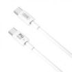XO NBQ190 Cable de Carga - Soporta hasta 60W - USB-C a USB-C - Longitud 2m - 5-20V - Color Blanco