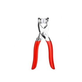 XO TS10 Tenaza Grimpadora y Perforadora - Colocacion de Botones - Accionamiento Manual - Color Rojo