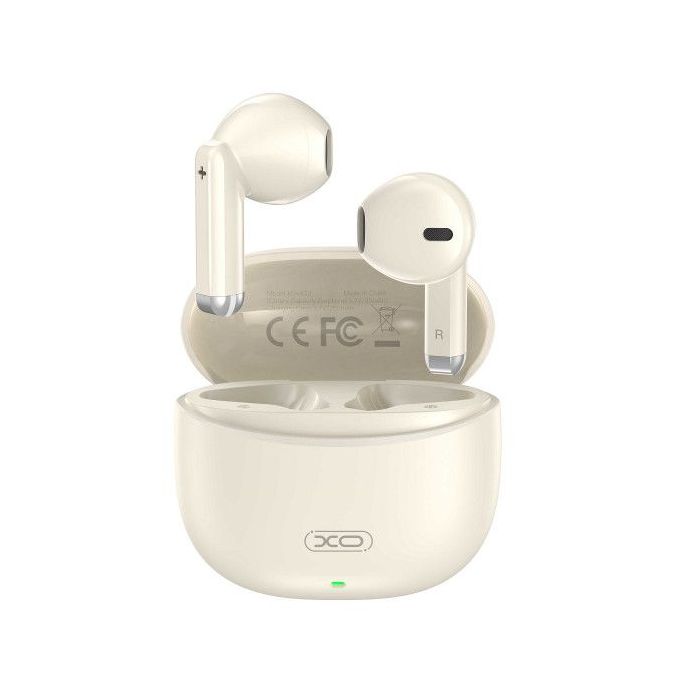 XO X33 Auriculares TWS - Bluetooth 5.3 - Intrauditivos - Estuche 250mAh - ABS y Policarbonato - USB-C - Color Beige