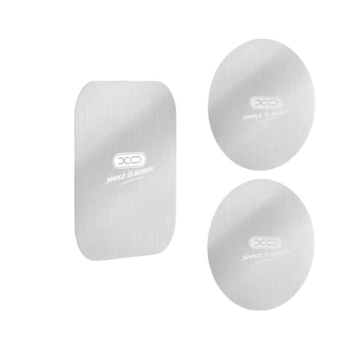 XO Pack de 3 Laminas Magneticas para Smartphone - 2 Redondas y 1 Rectangular - Compatible con Soportes Magneticos - Adhesivas -