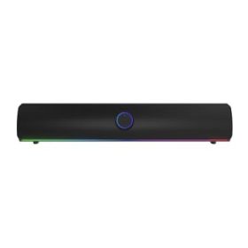 Genesis Helium 312BT Barra de Sonido 2.0 10W - USB - Bluetooth 5.2 - Iluminacion ARGB - Color Negro