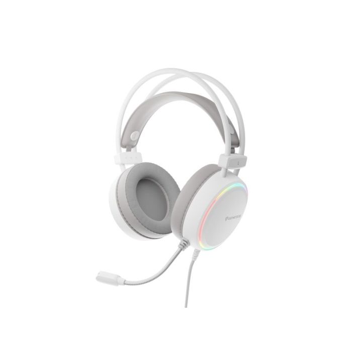 Genesis Neon 613 G2 Auricular Gaming - Altavoz 50mm -  Microfono de Condensador - RGB - Jack 3.5 - Color Blanco