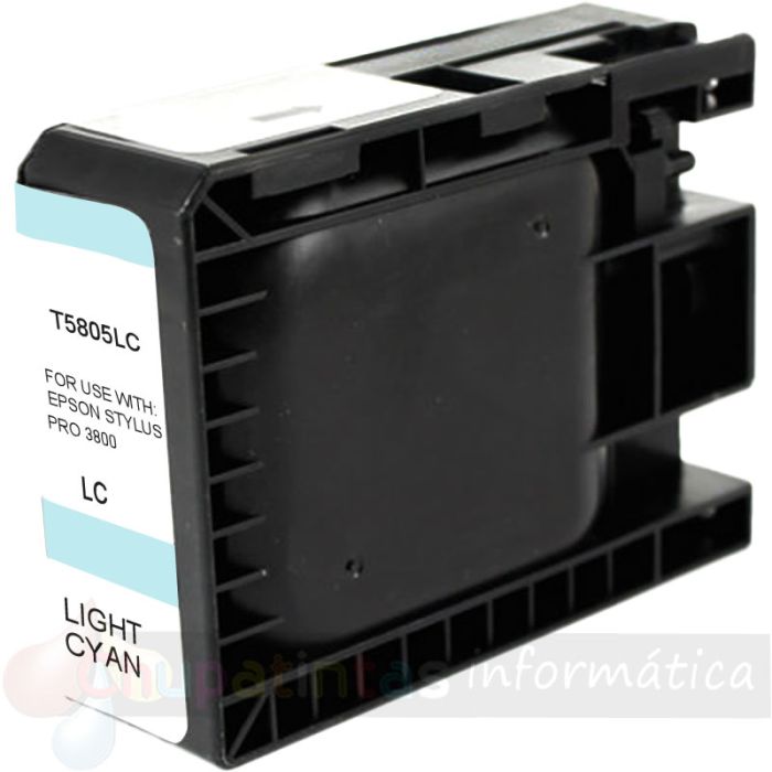 Epson T5805 Cian Light Cartucho de Tinta Pigmentada Genérico - Reemplaza C13T580500