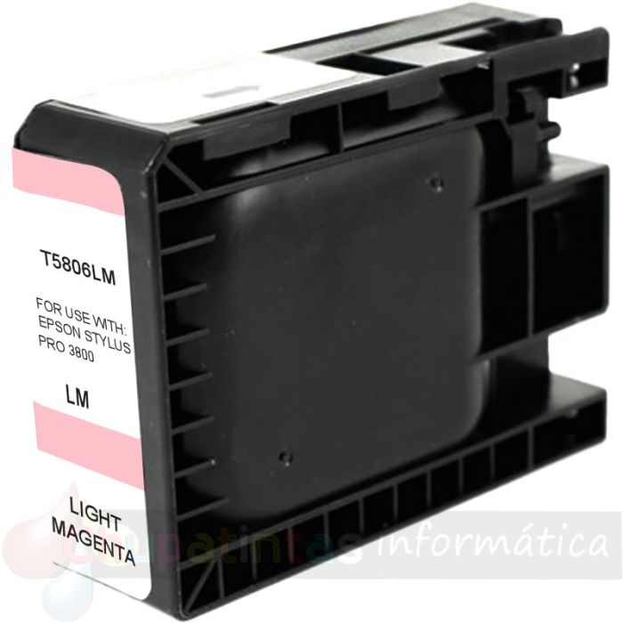 Epson T5806 Magenta Light Cartucho de Tinta Pigmentada Genérico - Reemplaza C13T580600