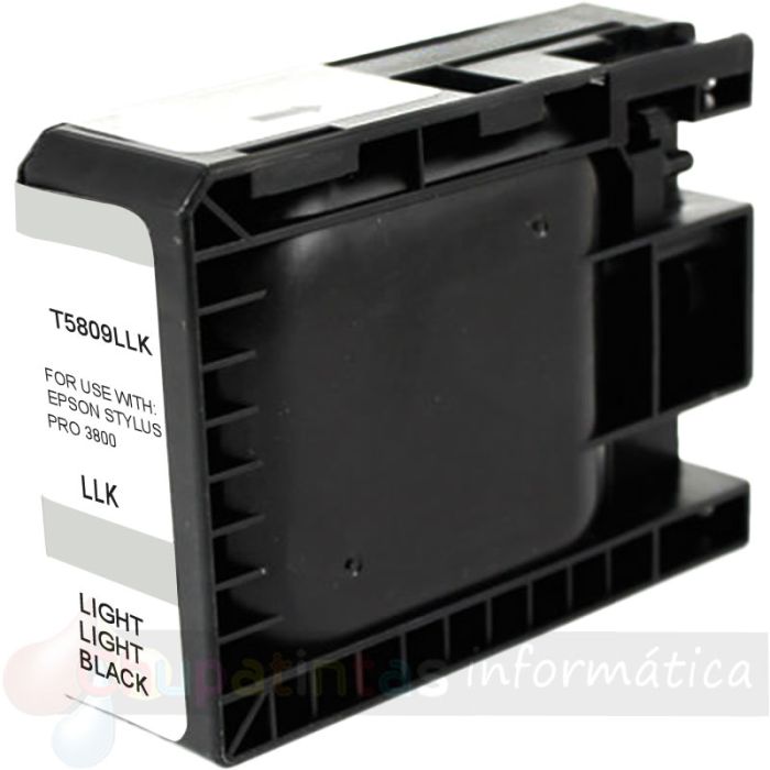 Epson T5809 Negro Light Light Cartucho de Tinta Pigmentada Genérico - Reemplaza C13T580900
