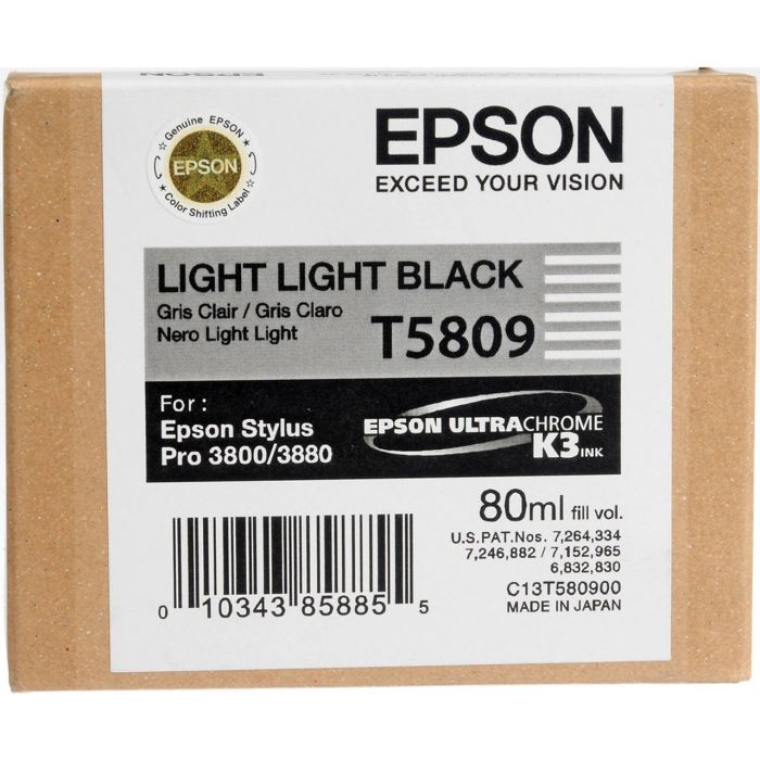 Epson T5809 Negro Light Light Cartucho de Tinta Original - C13T580900