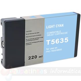 Epson T5635 Cyan Light Cartucho de Tinta Pigmentada Genérico - Reemplaza C13T563500