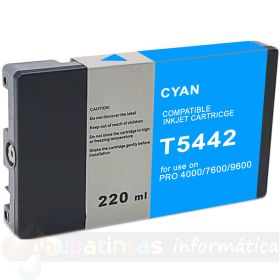 Epson T5442 Cian Cartucho de Tinta Pigmentada Genérico - Reemplaza C13T544200