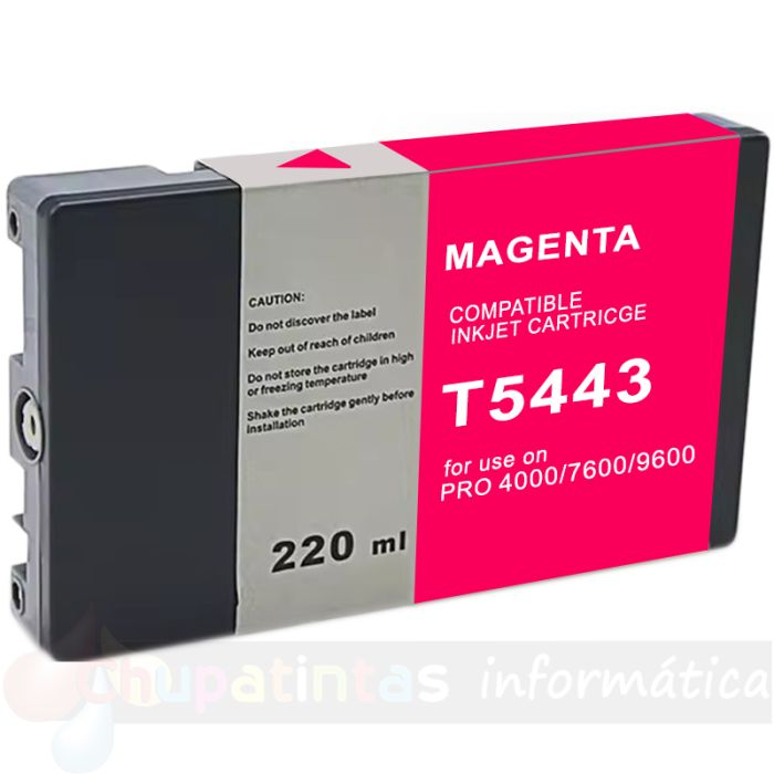 Epson T5443 Magenta Cartucho de Tinta Pigmentada Genérico - Reemplaza C13T544300