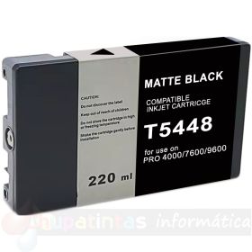 Epson T5448 Negro Mate Cartucho de Tinta Pigmentada Genérico - Reemplaza C13T544800