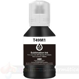 Epson T49M1 Negro Botella de Tinta para Sublimación Genérica - Reemplaza C13T49M120