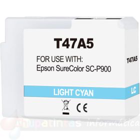 Epson T47A5 Cian Light Cartucho de Tinta Pigmentada Genérico - Reemplaza C13T47A500