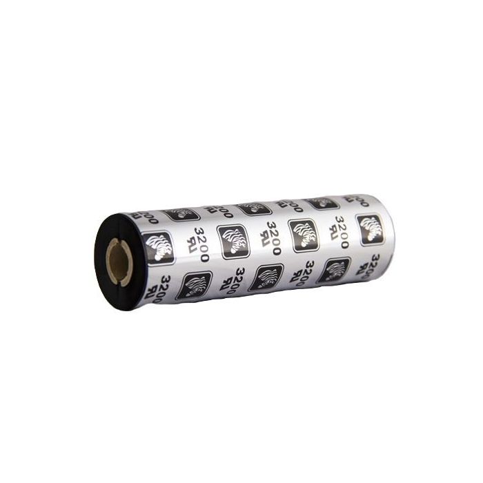 Zebra WAX/Resin 3200 Pack de 12 Cintas de Transferencia Termica Original - Cintas de mezcla Cera/Resina - Nucleo 12.7mm, Ancho 1