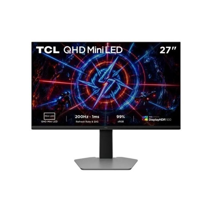 TCL 27P2A Monitor 27  MiniLED - 2K QHD - IPS HDR600 - 200Hz - Freesync Premium