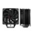 Coolbox H6 Black Disipador Multizocalo - 6 Heatpipes - 240W TDP - Ventilador 120mm - Velocidad Max. 2000rpm - Color Negro
