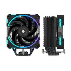Coolbox H6 Ring ARGB Disipador Multizocalo - 6 Heatpipes - 240W TDP - Ventilador 120mm - Velocidad Max. 2000rpm - Iluminacion AR