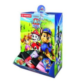 Stabilo Boss Mini Patrulla Canina Expositor de 50 Marcadores Fluorescentes con Diseños de la Patrulla Canina - Trazo entre 2 y 5