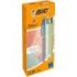 Bic 4 Colours Mineral Tones Boligrafo de Bola Retractil - Punta Media de 1.0mm - Colores Surtidos